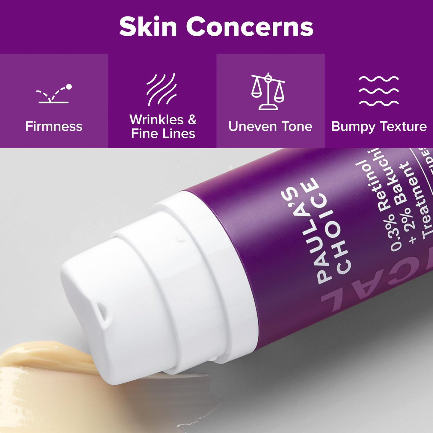 Paula's Choice CLINICAL 0.3% Retinol + 2% Bakuchiol Face Serum Treatment, Anti-Aging Serum for Face with Ceramides, Hylauronic Acid, Vitamin C & E, Deep Wrinkles & Fine Lines, Fragrance-Free, 1 oz