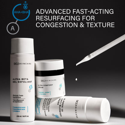 DCL Skincare Alpha Beta Gel Exfoliant, AHA/BHA Resurfacing Treatment, 6.7 oz