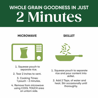 SEEDS OF CHANGE Organic Quinoa & Brown Rice with Garlic Family Size, Organic Food, 17.3 oz Pouch (Pack of 6)