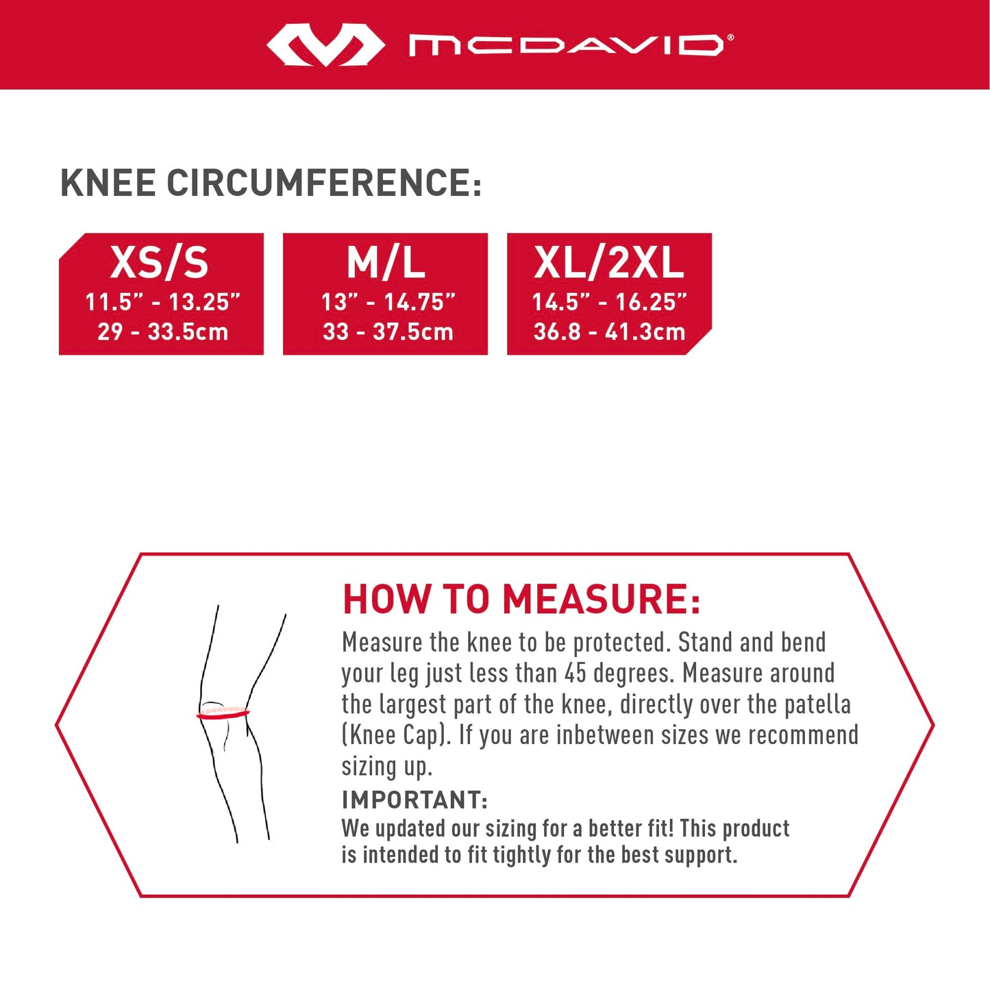 McDavid Reflect Infrared Rec Comp Knee Slv
