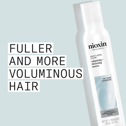 Nioxin Density Defend Styling Mousse | Volumizing + Thickening Support | 6.7 Fl oz.