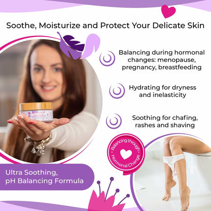 Vulva Balm (2 pcs Bundle: 2 + 0.5 + 0.5 oz); Vulva Cream; Vulva Moisturizer for Women; Yoni Cream for Vaginal Dryness Relief; Feminine Relief Care Balm; for external use only