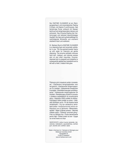 Dr Barbara Sturm Enzyme Cleanser