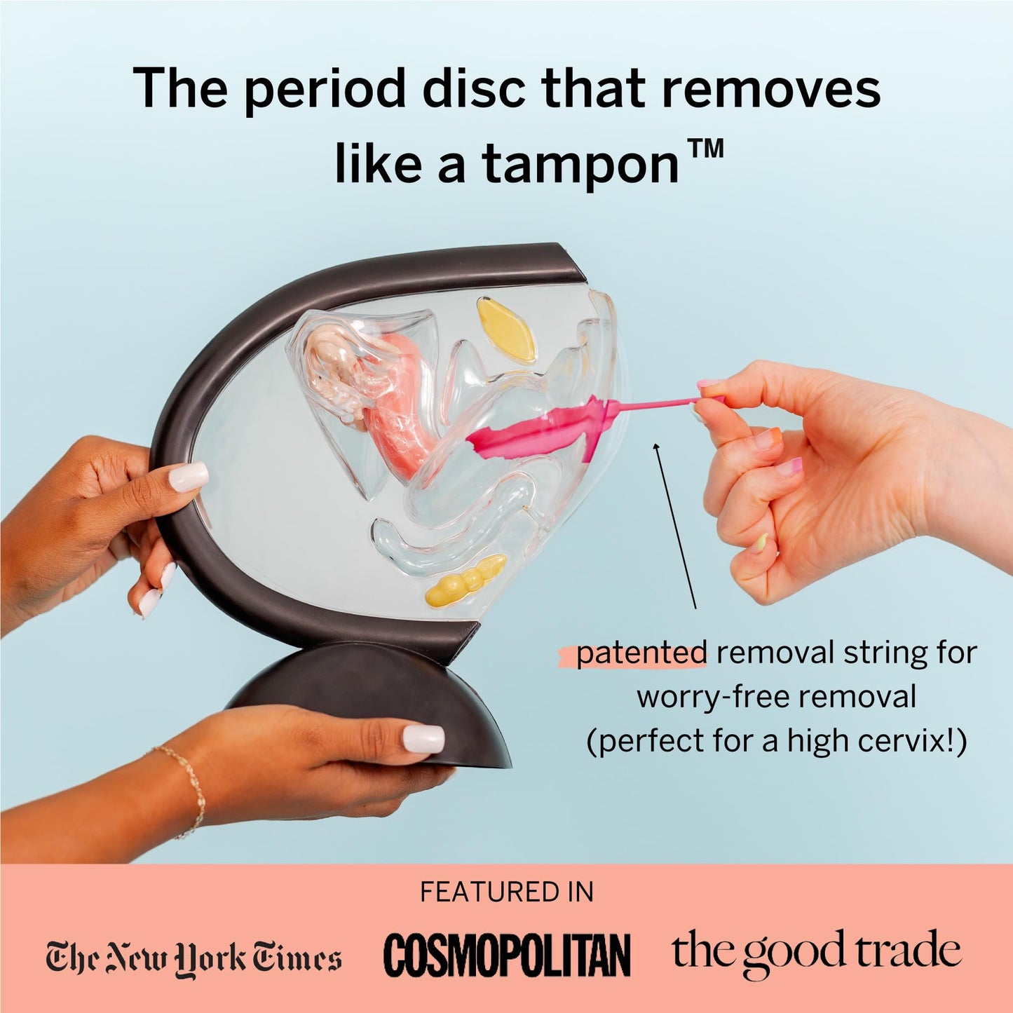 Menstrual Discs with Sterilizer - Ranked 1 for Most Comfortable Soft Reusable Period Disc - Kills 99.9% of Germs with Cleaner Steamer - Wash Your Disc in 3 Minutes! - Compact Sanitizer Kit