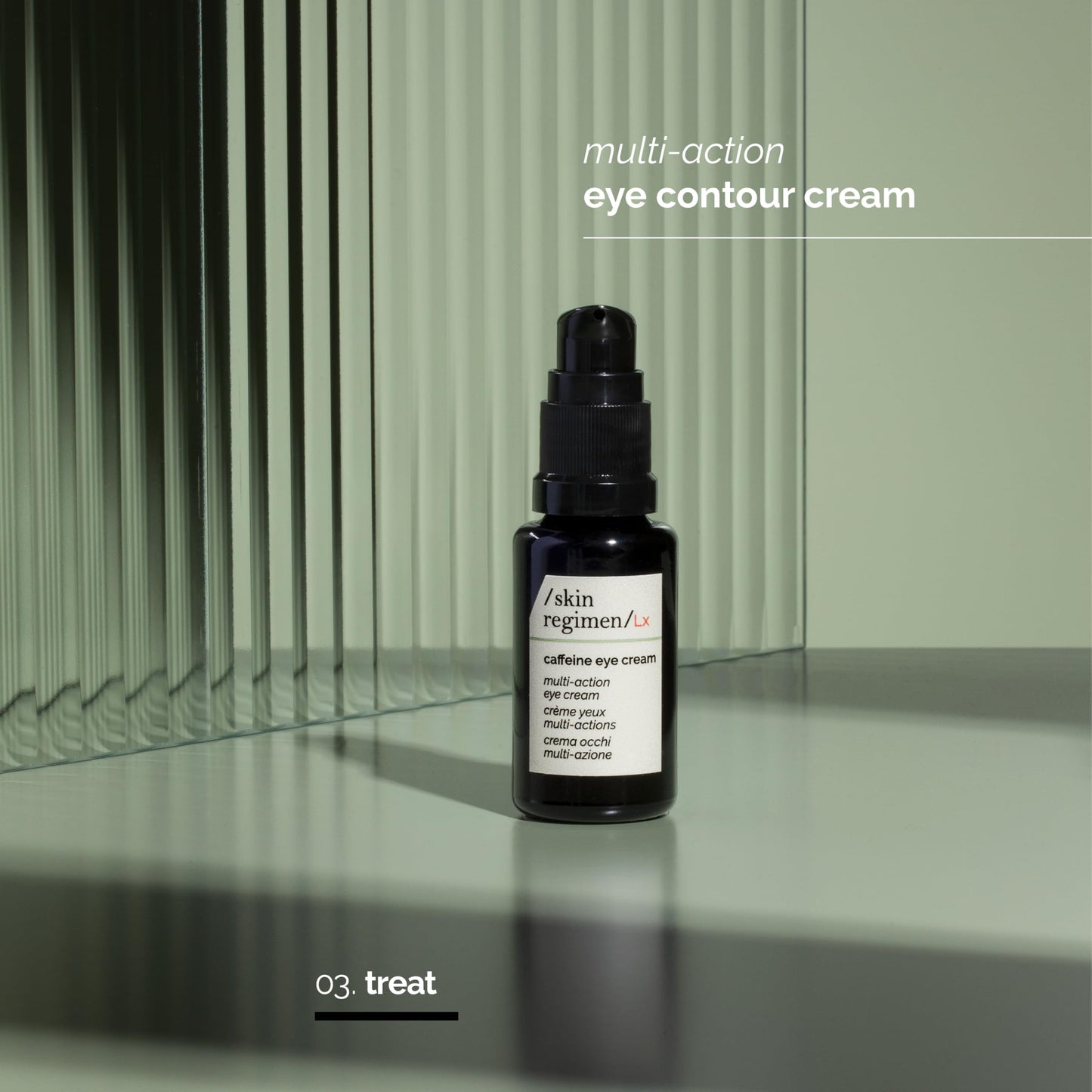 /skin regimen/Lx Caffeine Eye Cream, Multi-Action Contour Treatment, Reduces Puffiness, Dark Circles, Brightens, Longevity Complex™, Caffeine, Clean Beauty, Vegan, All Skin Types, 0.51 Fl Oz