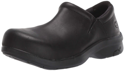 Timberland PRO Women's Newbury Slip Resistant, SD, Alloy Toe, Twin Gore Slip On (6.0 M) Black