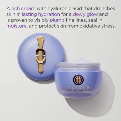 TATCHA The Dewy Skin Cream | Rich Face Cream to Hydrate, Plump and Protect Dry and Combo Skin,
