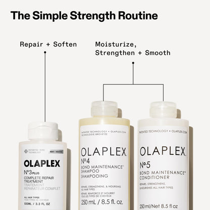 Olaplex N°.3PLUS Complete Repair Treatment: 3-minute Pre-shampoo Treatment to Immediately Repair Hair Damage for Softer, Stronger Hair | For Coily, Curly, Straight, and Wavy