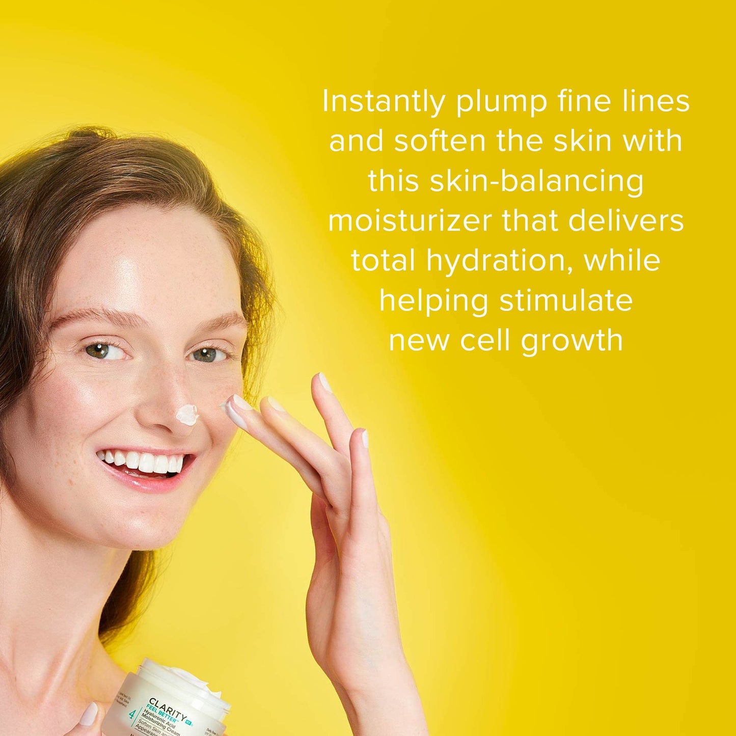 ClarityRx Feel Better Hyaluronic Acid Face Moisturizer, Natural Plant-Based Moisturizing Cream with Jojoba Oil & Hyaluronic Acid for Hydration, Smooths Dry, Aging Skin, Paraben & Cruelty Free