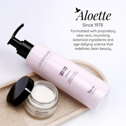 Aloette Hand & Body Silk Lotion - Lightweight & Gentle Moisturizer Body Lotion for Women & Men - Floral Scent Hydrating Skin Care with Aloe Vera Extract for Soft & Smooth Skin - 8 Fl Oz