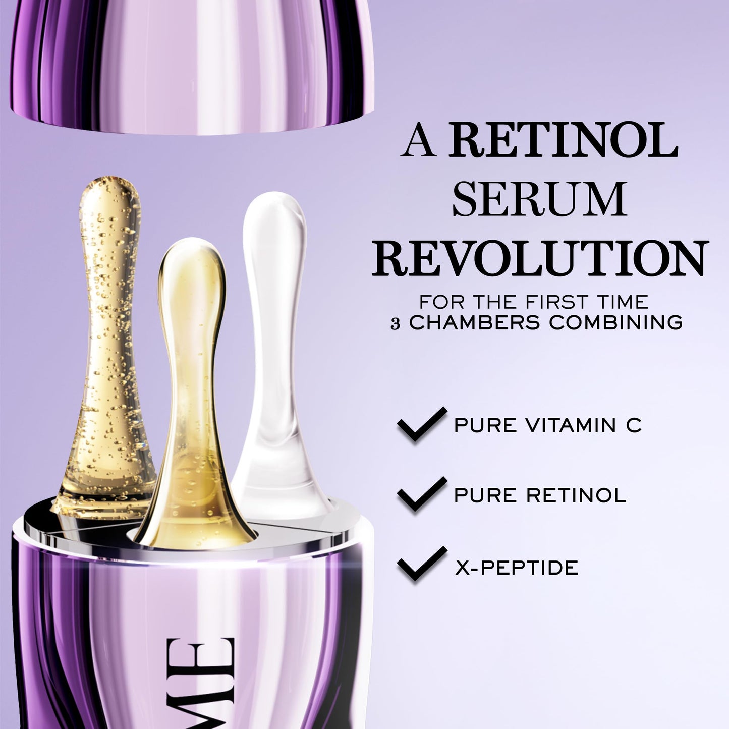 Lancôme Rénergie C.R.x. Triple Serum Retinol - Anti-Aging Serum With Pure Retinol, Pure Vitamin C, X-Peptide - Target Wrinkles and Pores - All Skin Types, including Sensitive