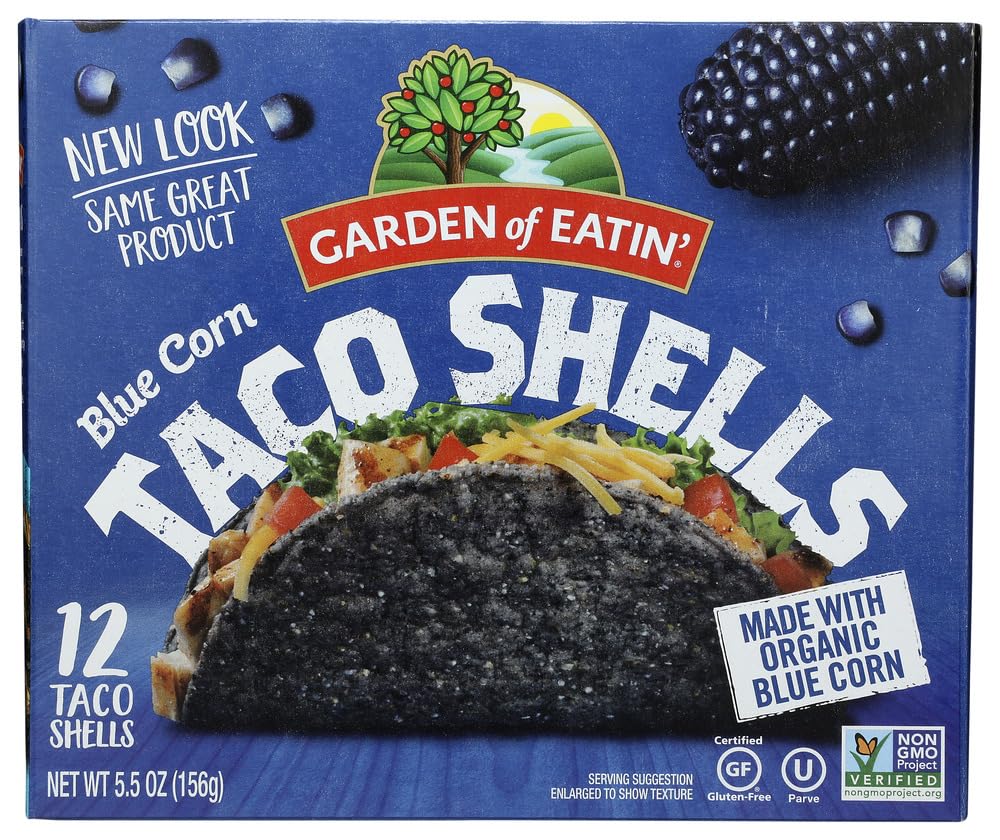Garden of Eatin' Taco Shells, Blue Corn, 5.5 oz. (Pack of 12)