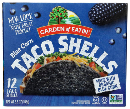 Garden of Eatin' Taco Shells, Blue Corn, 5.5 oz. (Pack of 12)
