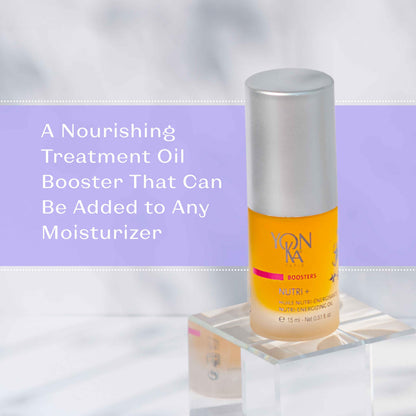 Yon-Ka Booster Nutri+ | Nourishing Facial Oil Booster with Vitamins E & F and Cereal Germ Oil | Smooths Fine Lines & Supports Repair | For Dry & Dehydrated Complexion | Paraben-Free | 0.51 fl oz