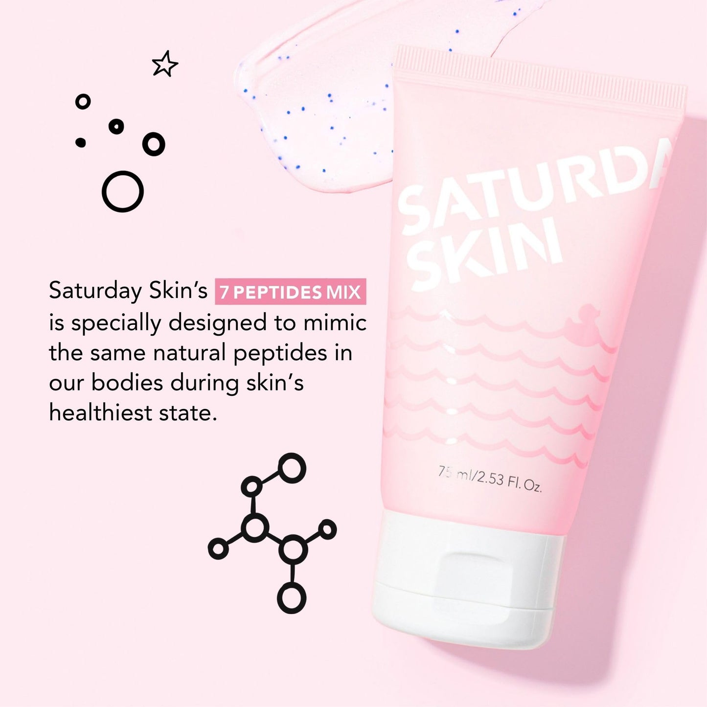 Saturday Skin Rub-A-Dub Refining Peel Gel – Exfoliating Face Wash & Exfoliating Peel Gel, Fruit Enzyme Exfoliator Facial Enzyme Scrub, Dead Skin Remover for Face,Korean Skincare (2.53 Fl Oz / 75ml)