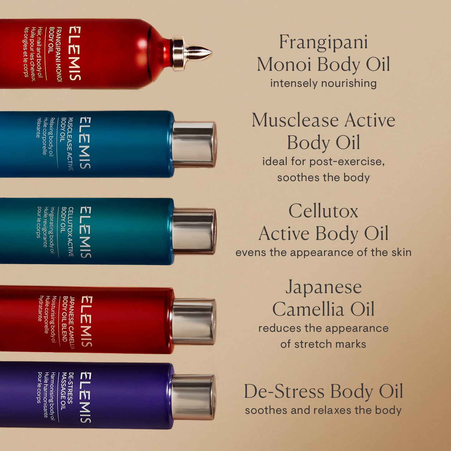 ELEMIS De-Stress Massage Oil | Harmonizing Oil Deeply Nourishes, Relaxes, and Calms the Body and Mind with a Blend of Essential Oils, 3.3 Fl Oz