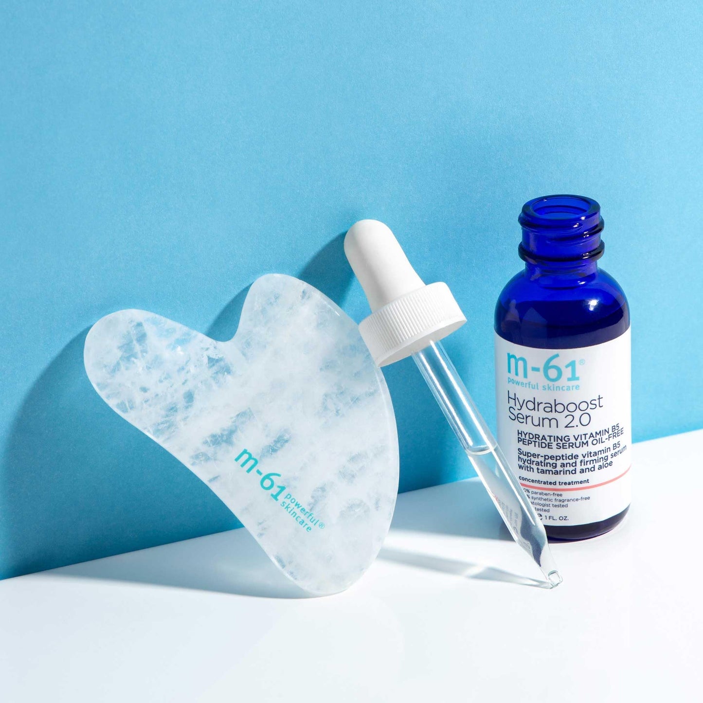 m-61 Clear Quartz Gua Sha | Facial Massage Tool To Stimulate Circulation, Decrease Inflammation. 100% Hand-Carved Natural Clear Quartz Stone.