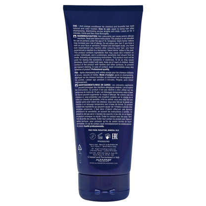 Alfaparf Milano Semi Di Lino Anti Orange Blue Conditioner Brown, Chestnut & Dark Hair - Color Safe Conditioner for Damaged Hair - Sulfate & Paraffin Free (6.76 oz / 200 ml)
