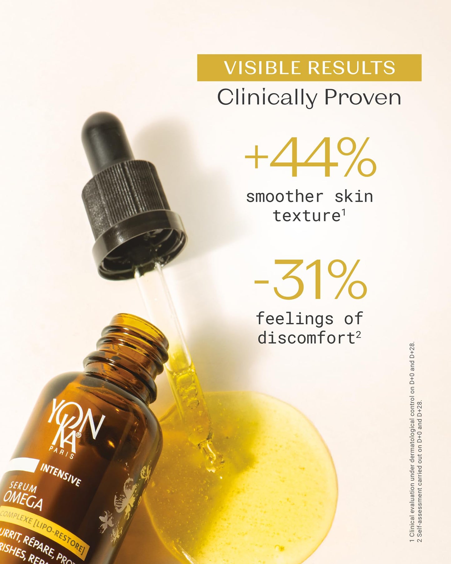 YONKA PARIS Serum Omega | Oil in Serum for Dry Sensitive Skin | Omegas 3 6 9 Lipo Restore Complex | Nourishes and Soothes Reactive Skin | Vegan Dermatologist Tested | Made in France