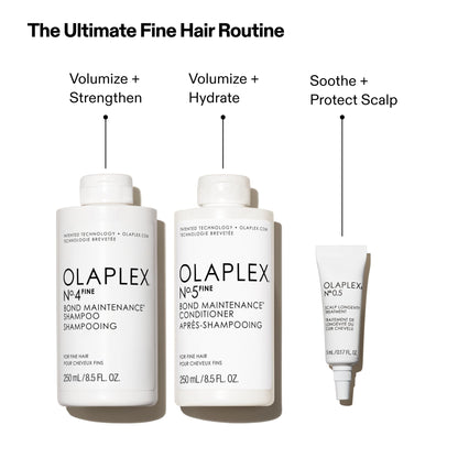 Olaplex Nº. 4 FINE Bond Maintenance Shampoo: Volumize & Strengthen | Gently Cleanse & Non Stripping | For Coily, Curly, Straight, and Wavy