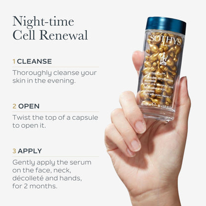 SOTHYS Renovative Micro-Capsules - Vitamin C Serum for Face | Vegan Capsules | Anti-Aging, Dark Spot | Night Treatment | 60 x .01 Fl Oz