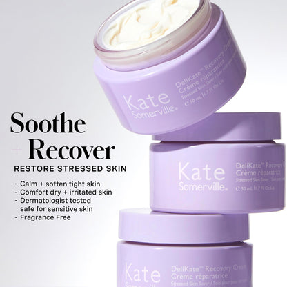 Kate Somerville DeliKate Recovery Cream – Clinically Formulated Hydrating Treatment – Irritation and Redness Relief for Stressed or Sensitive Skin