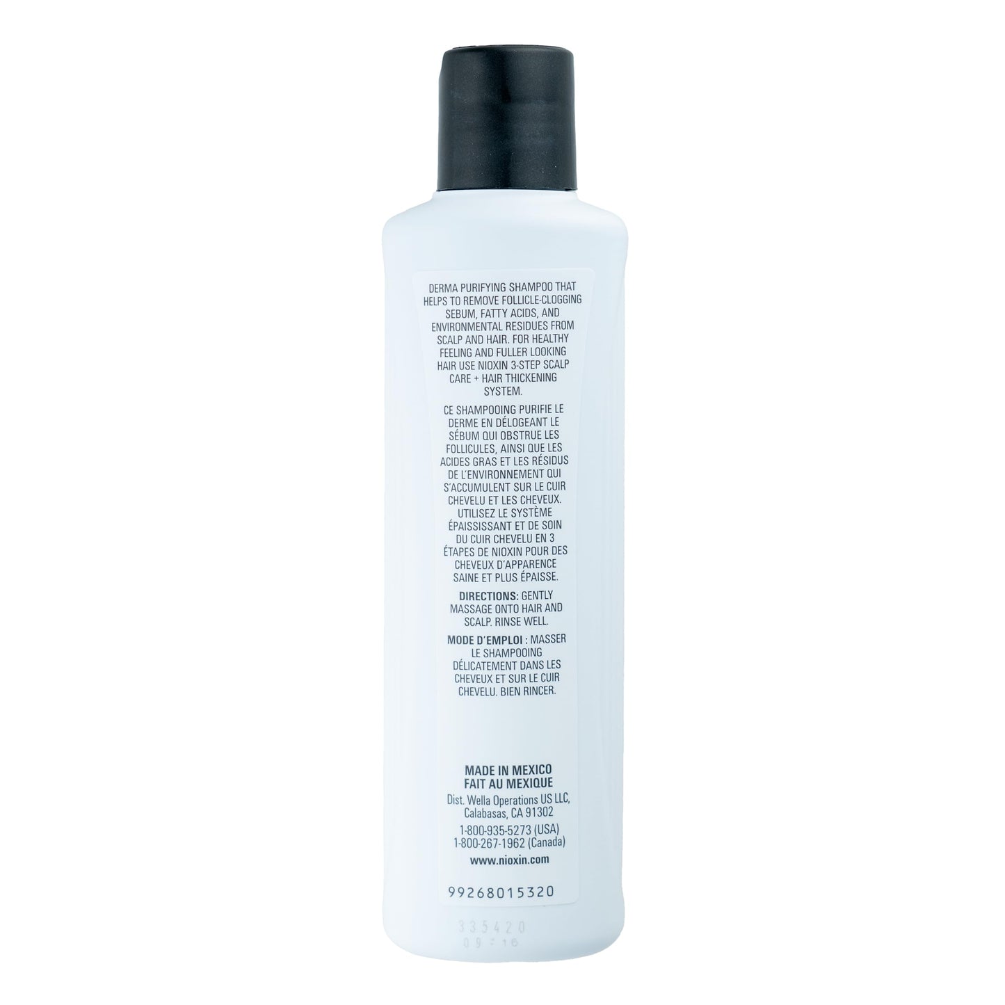 Nioxin Scalp + Hair Thickening System 1 Shampoo | For Natural or Untreated Hair with Light Thinning | With Niacinamide and Biotin | 10.1 Fl oz.
