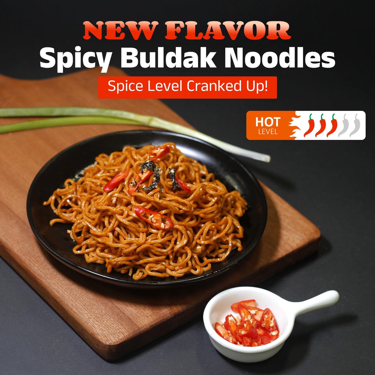 Healspot High Protein Spicy Buldak Noodles, Dry Tossed Ramen, 30g Plant-Based Protein, Low Fat, Low Carb, Non GMO, Keto Friendly & Plant Based (6 packs)