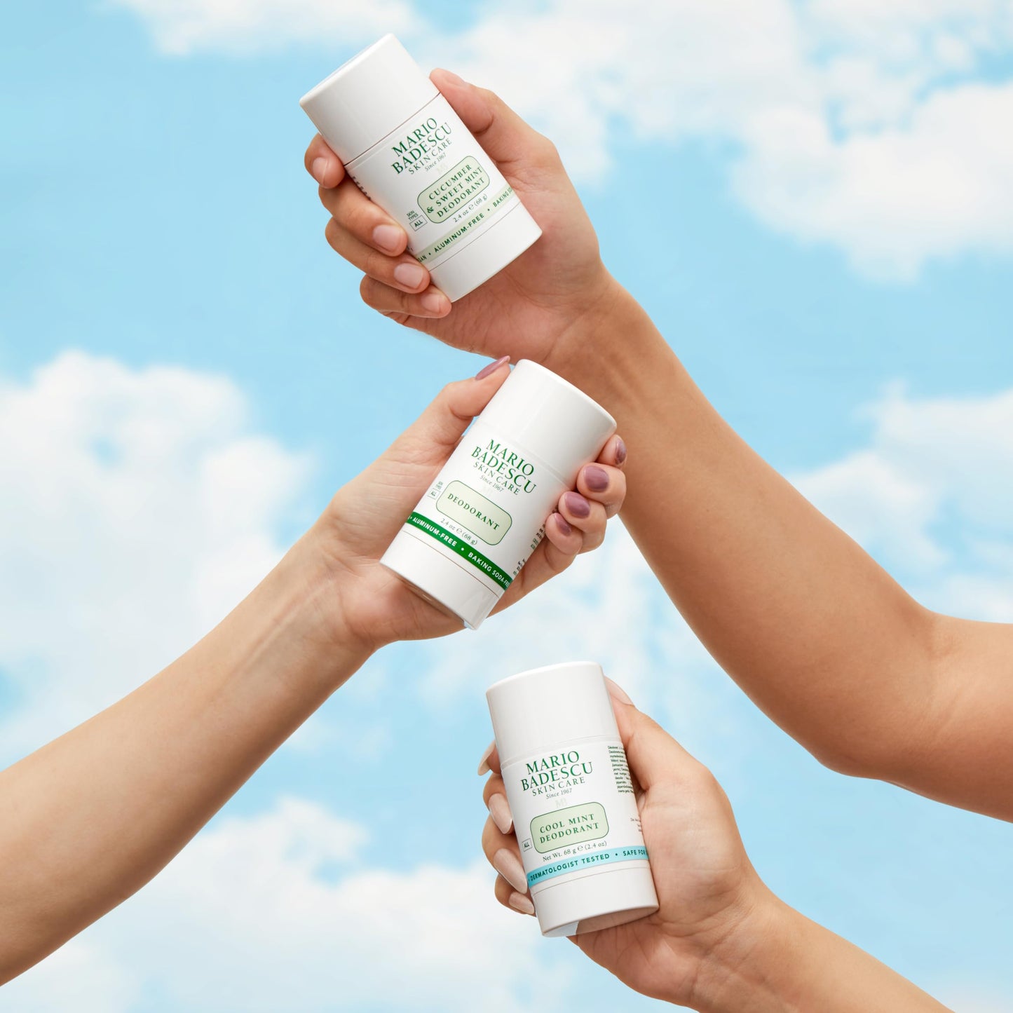Mario Badescu Aluminum Free Deodorant for Women & Men | Baking Soda & Paraben Free | Underarm Odor Protection for All-Day Freshness | Gentle on Skin | Nourishing Botanical Blend