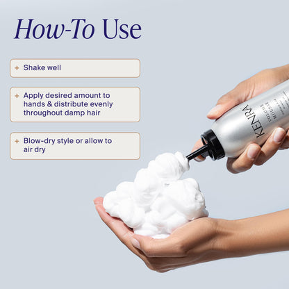 Professional Volume Mousse 12 | Firm Hold Mousse | Alcohol Free | Non-drying, Non-flaking Lightweight Formula | Tames Frizz & Conditions | Thermal Protection up to 45F | All Hair Types