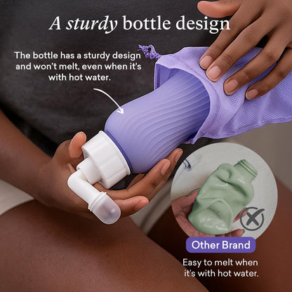 PurComfy Upside Down Peri Bottle for Postpartum Care Essentials, Portable Bidet Travel for Postpartum Perineal Cleansing and Recovery, Peri Bottle for Women, Men, and New Moms, 11 oz