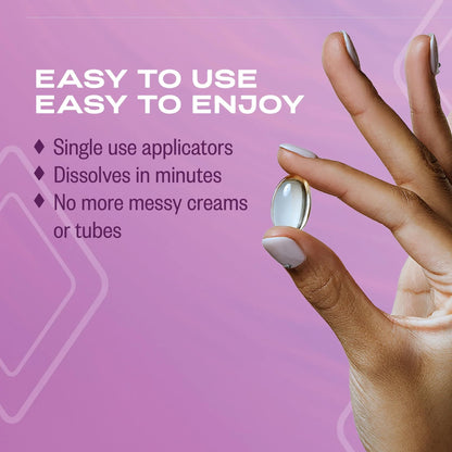 K-Y Liquibeads Vaginal Moisturizer for Women, Silicone Lube Vaginal Suppository, Vaginal Lubricant Helps Reduce Pain Due to Vaginal Dryness, 6 Vaginal Suppositories & 6 Vaginal Applicators