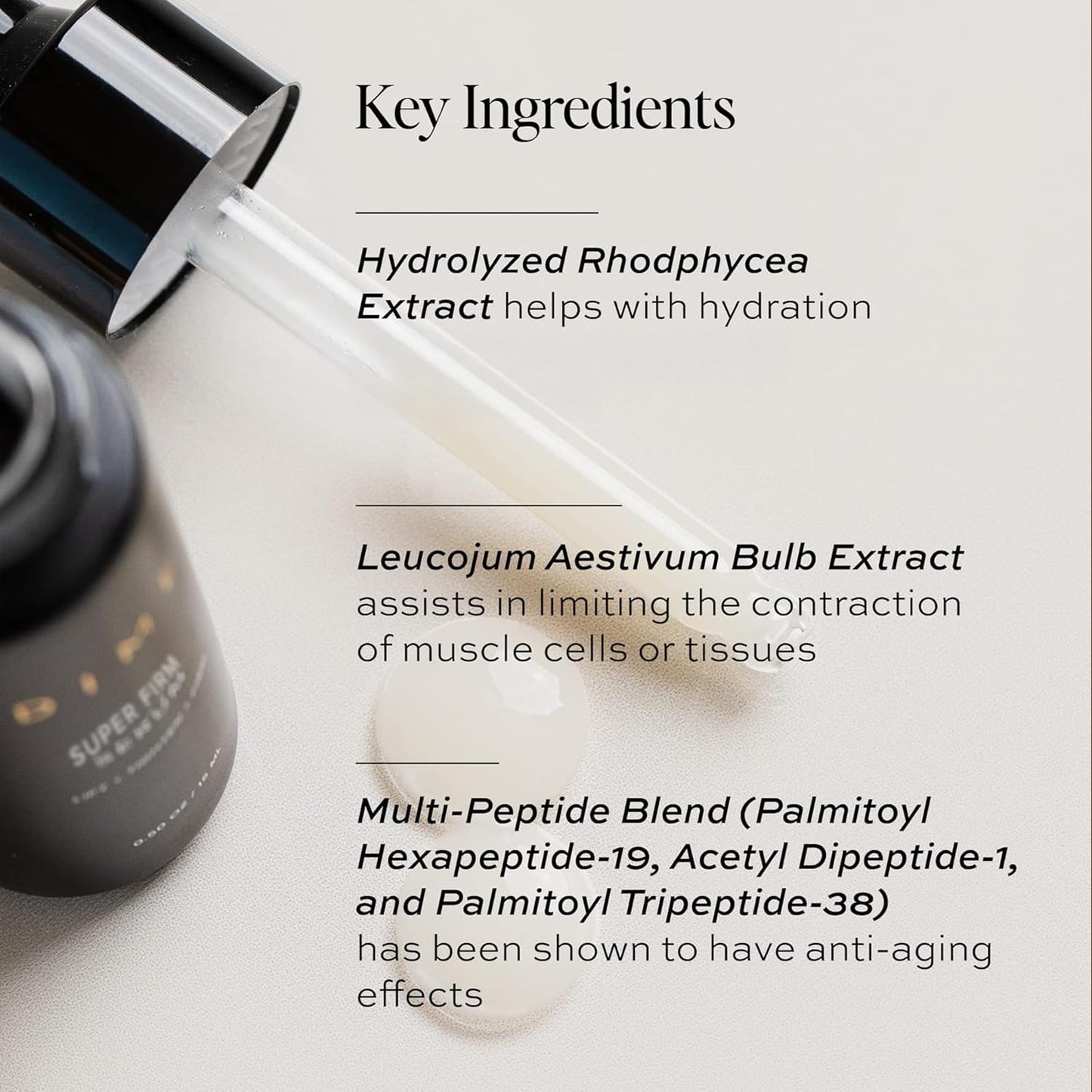 DIME Beauty Super Firm Facial Serum, Anti-Aging Firming Face Serum with Niacinamide for Fine Lines and Wrinkles, .50 oz / 15 mL