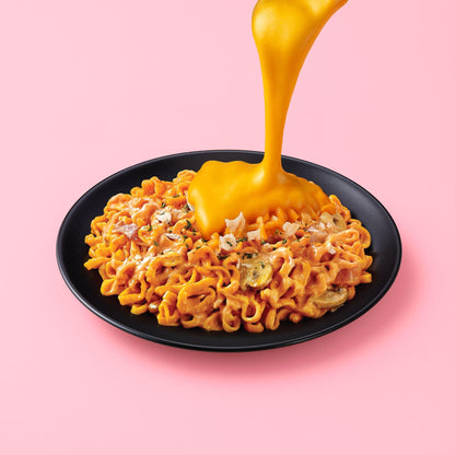 PALDO FUN & YUM Volcano Carbonara Creamy Spicy Chicken Noodle, 4.59 Ounce (Pack of 8)