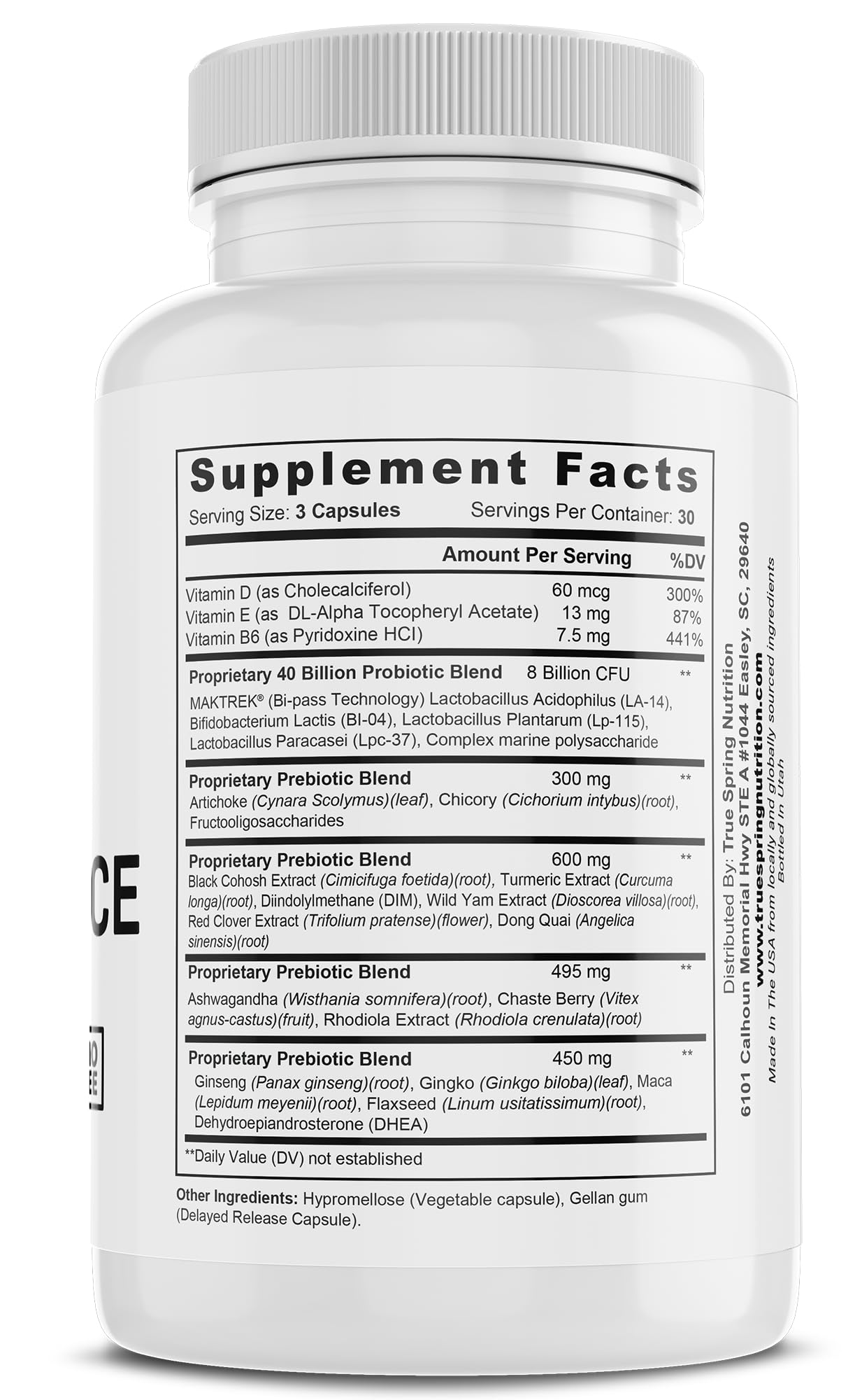 Eve Balance Menopause Support - Complete Supplement for Women’s Total Menopause Relief, Hot Flashes, Joint Pain, and More - Premium Blend with Prebiotics & Probiotics