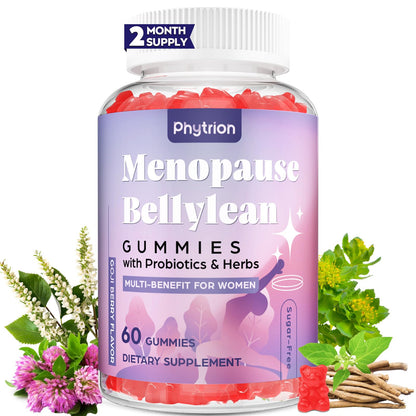 Menopause Supplements for Women, Sugar-Free, 16-in-1 Menopause Relief with Black Cohosh & Ashwagandha, 20 Billion CFU Probiotics, Hormone Harmony for Women, Night Sweats & Mood Swings, 60 Gummies