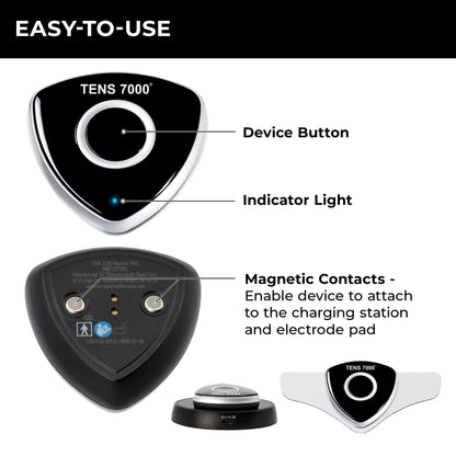 TENS 7000 Migraine Relief Device, Migraine Relief Wearable for Migraines and Migraña, Drug-Free Pain Relief Product