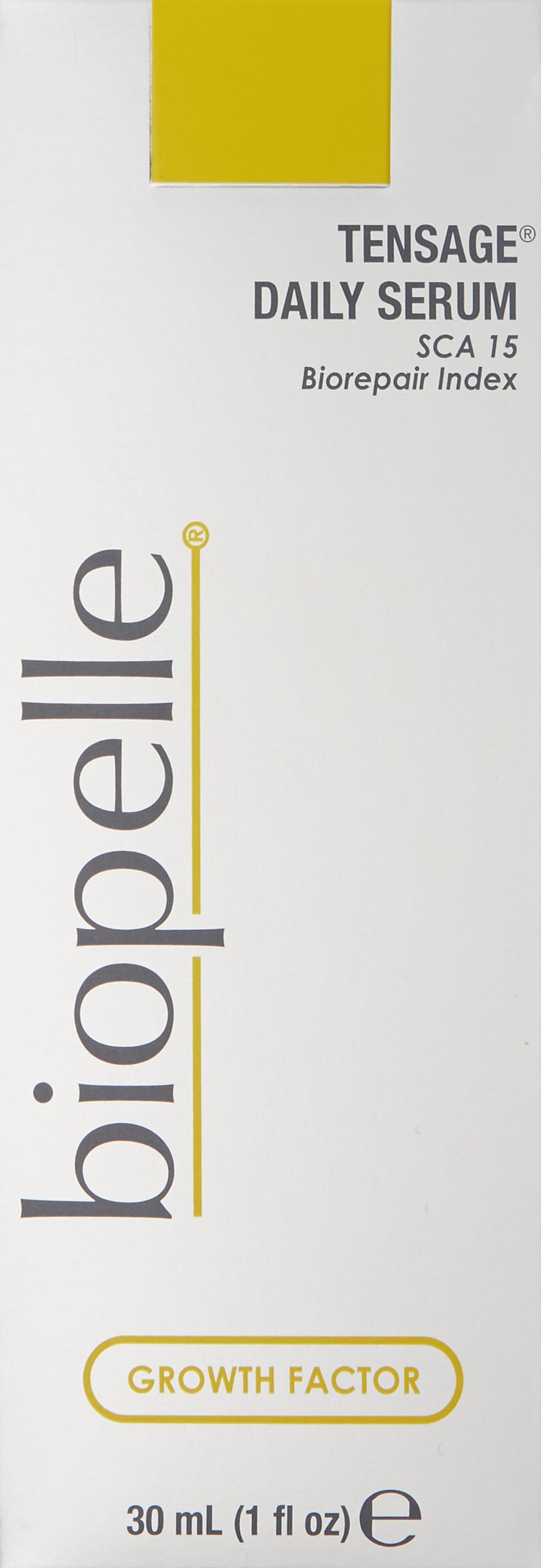 Biopelle Tensage Growth Factor Daily Facial Serum with SCA 15 Biorepair Index, Snail Mucin Serum for Face with Niacinamide, Hyaluronic Acid, and Antioxidants, 1 Oz
