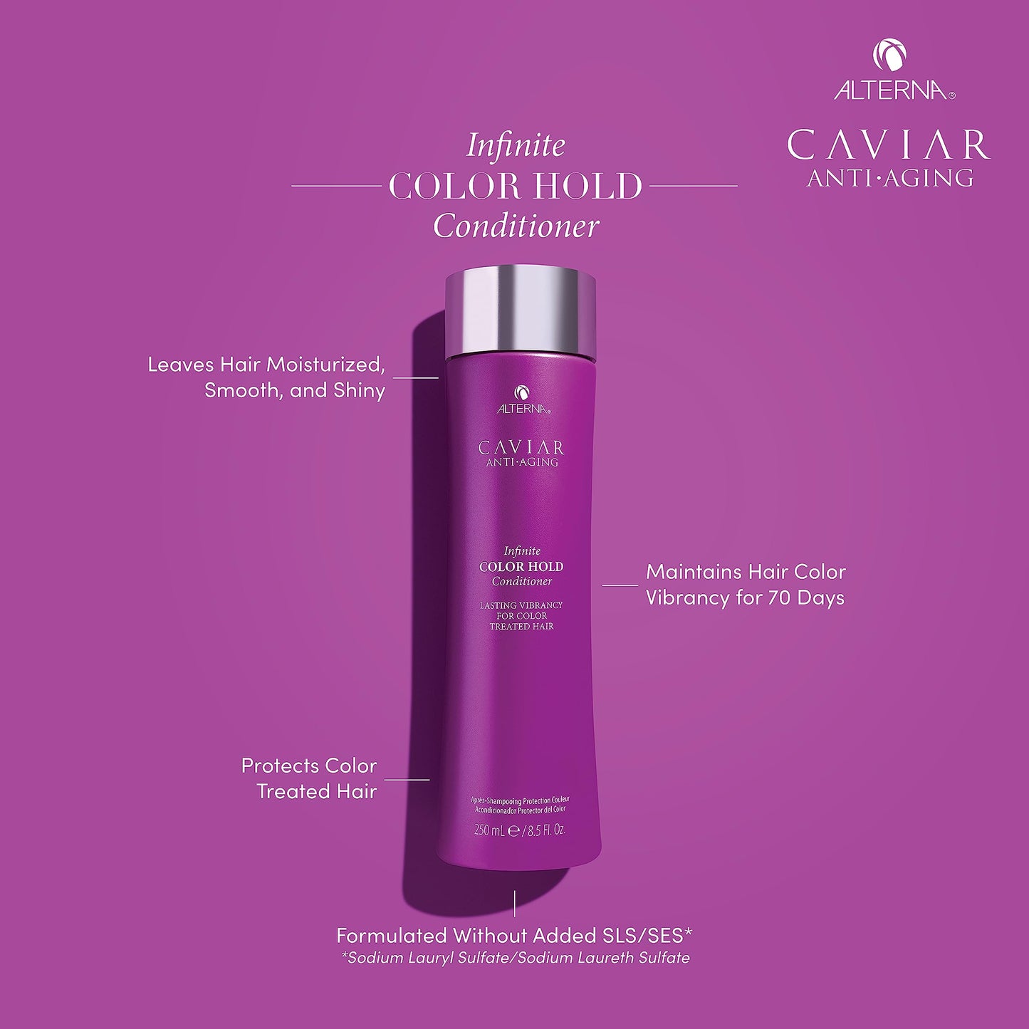 CAVIAR Anti-Aging Infinite Color Hold Conditioner | For Color Treated Hair | Minimizes Color Fade | Sulfate Free