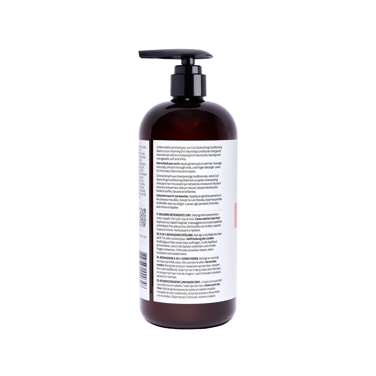 CURLSMITH - Curl Quenching Conditioning Wash - Vegan Cowash 2 in 1 Conditioner and Shampoo for Wavy, Curly and Coily Hair (32oz)