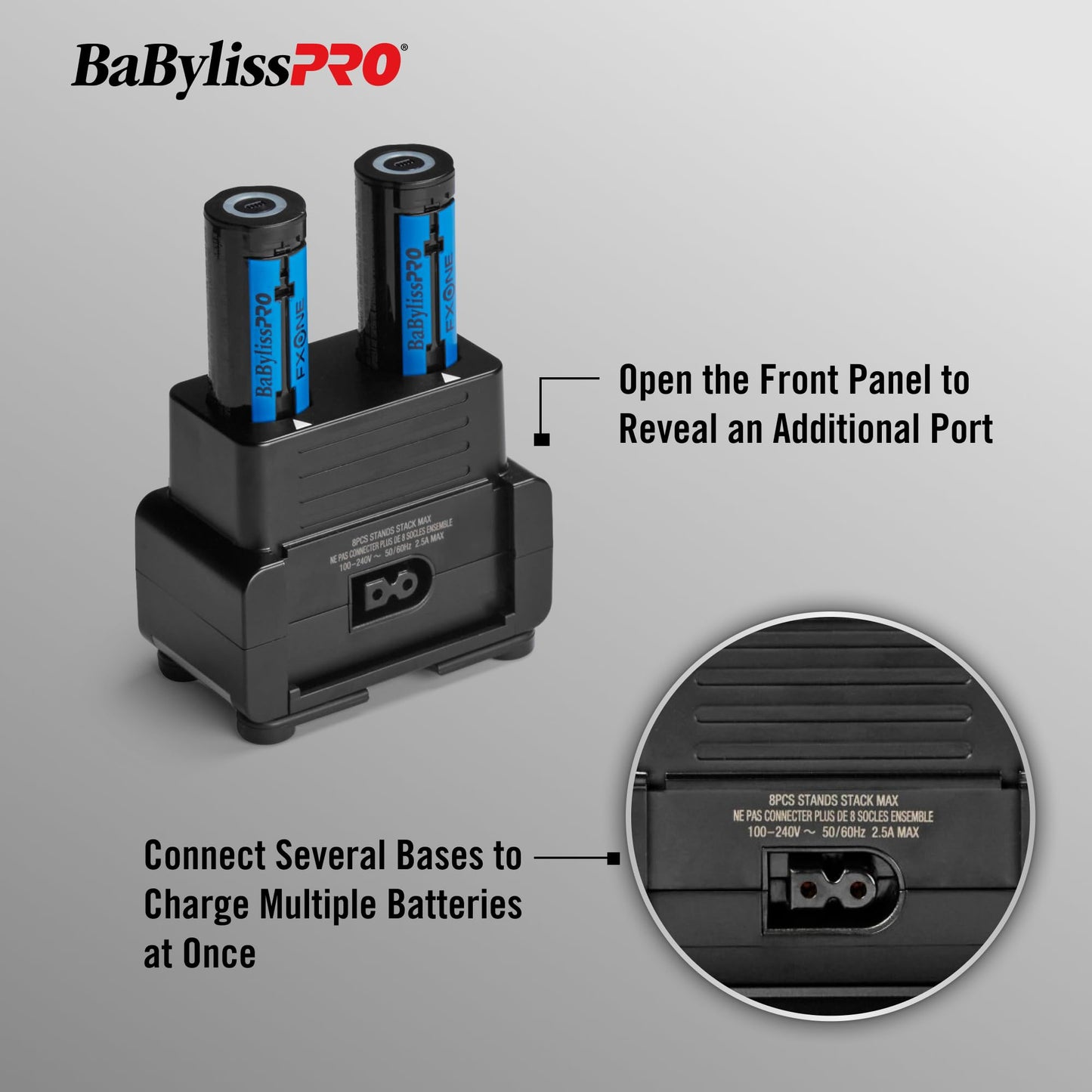 BaBylissPRO® FXONE Dual-Battery Charging Base