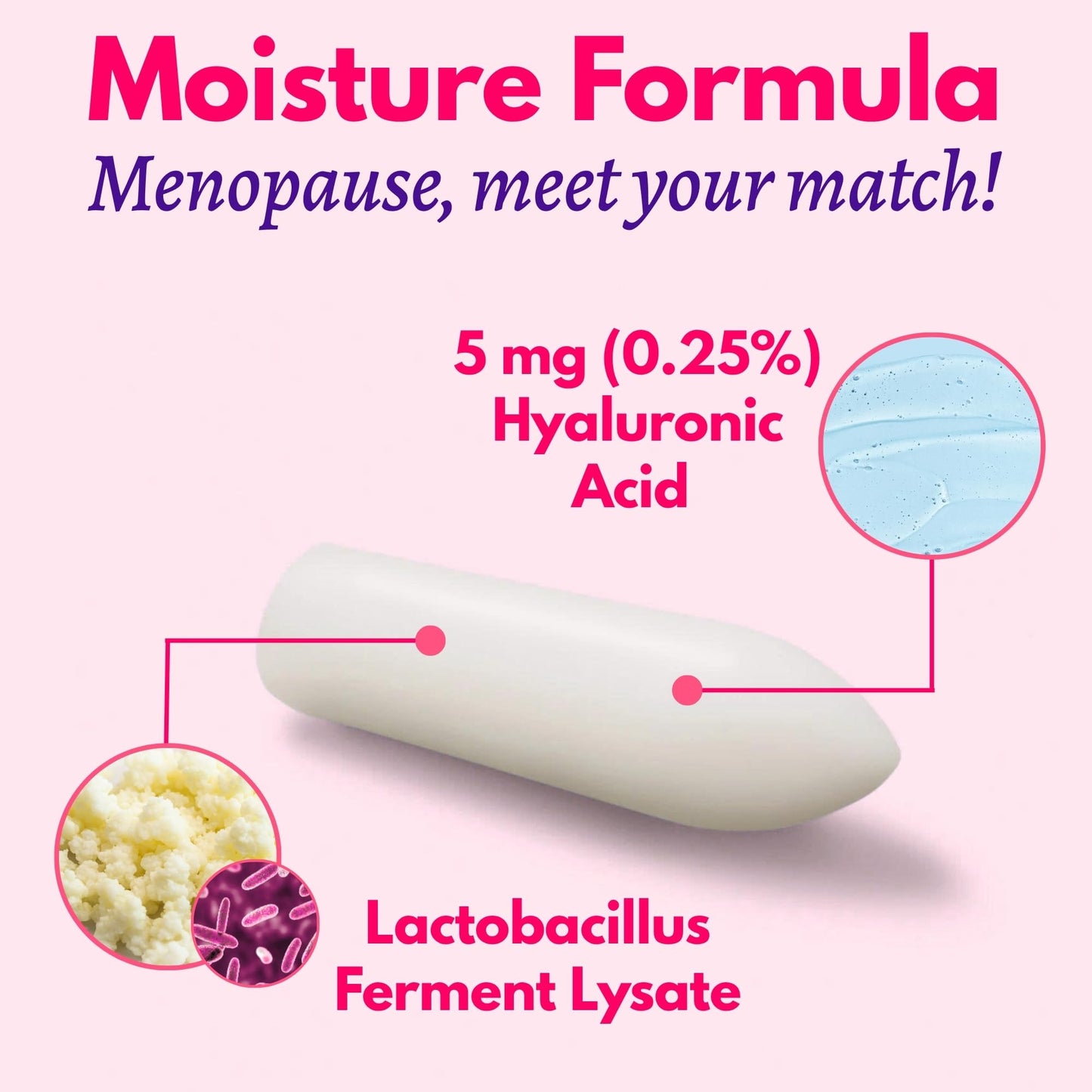 Muun Hyaluronic Acid Vaginal Moisturizer with Postbiotics (12 Count) – Hormone-Free Feminine Care for Daily Moisture & Comfort