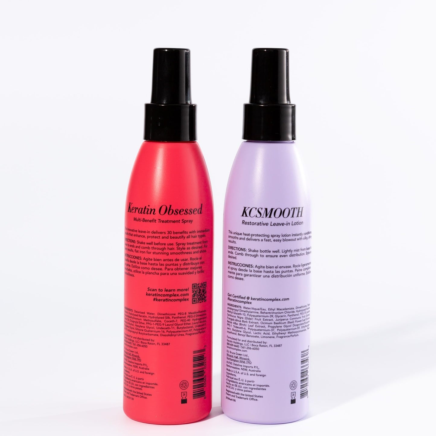 Keratin Complex - Blow Dry Essential Smooth Kit - Keratin Obsessed, 5 fl oz + KCSMOOTH Leave-In Lotion, 5 fl oz