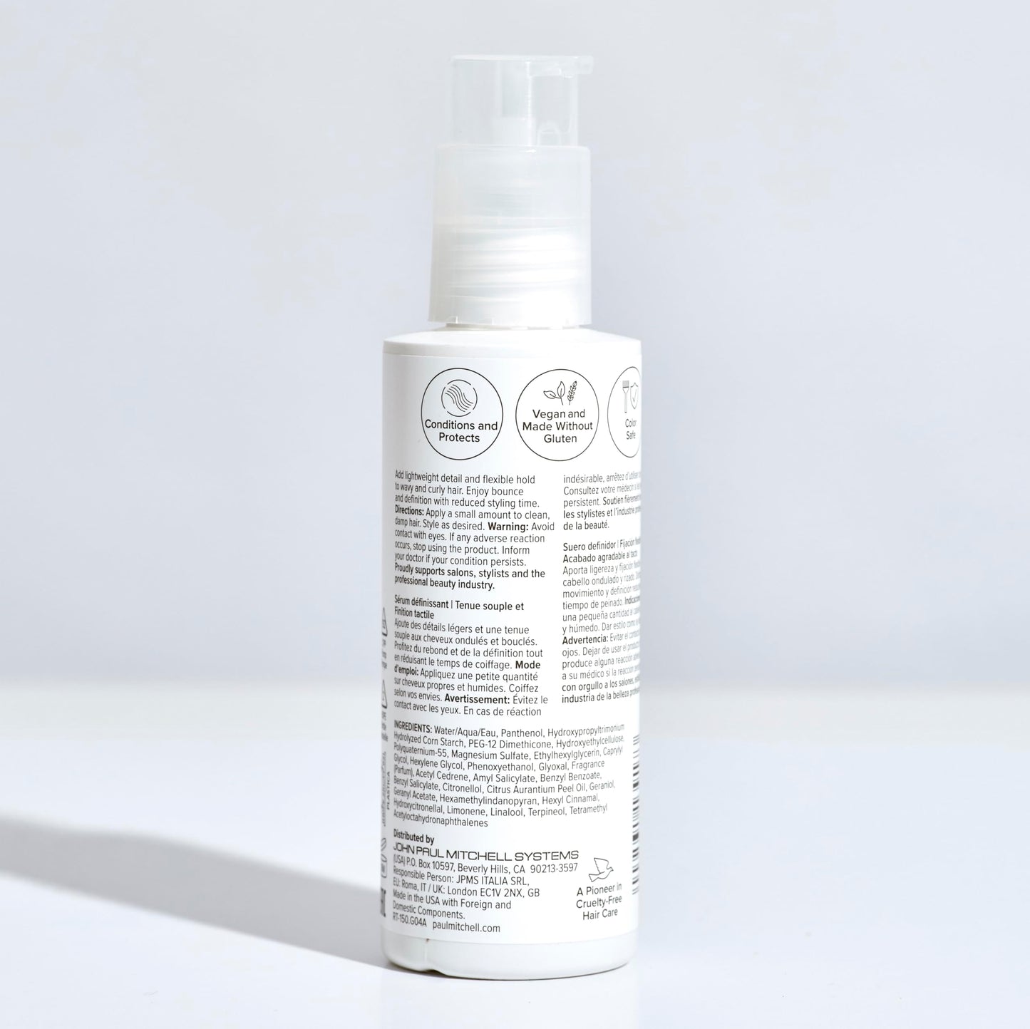 Paul Mitchell Round Trip Defining Serum, Flexible Hold, Touchable Finish, For Curly + Wavy Hair, 5.1 fl. oz