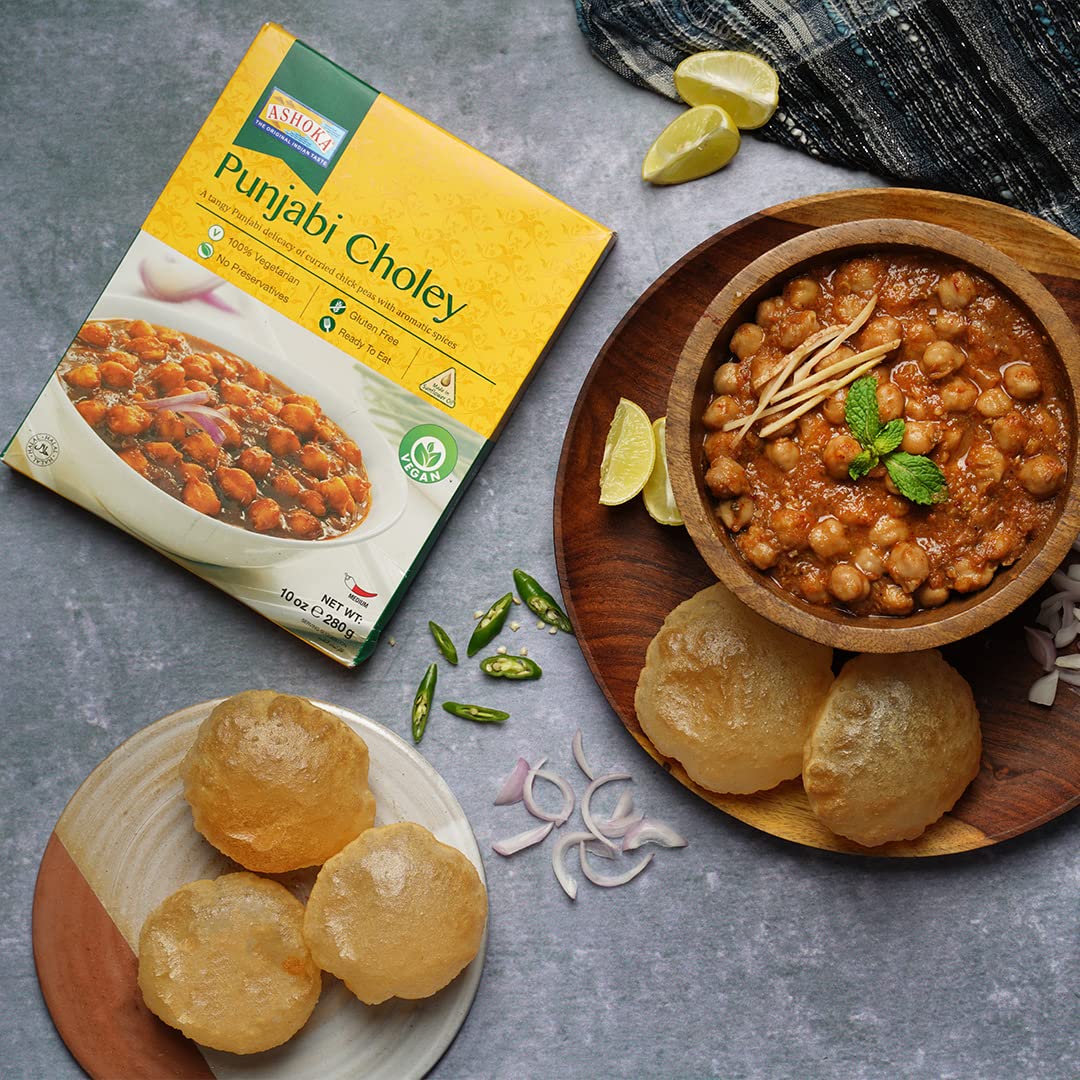 Ashoka Meals 1932, Plant-Based Meal Kit, Beans 'n Rice Variety Pack, Heat & Serve Meals, Kosher Certified, All-Natural Indian Food, Microwave Friendly, Gluten-Free, No Preservatives, Pack of 10
