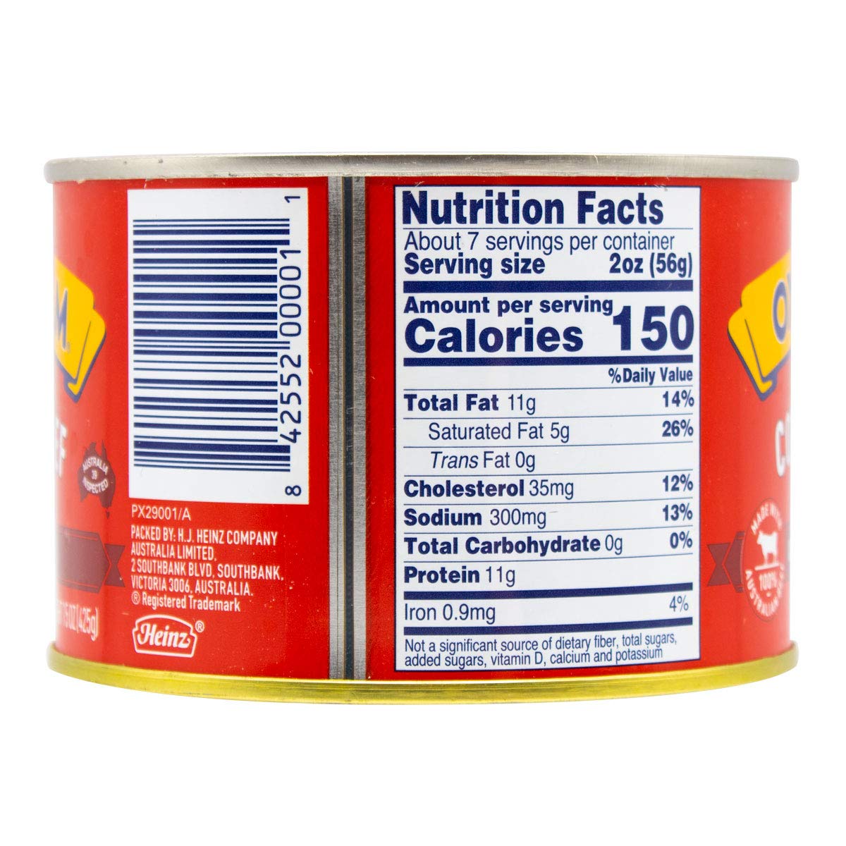 Ox & Palm Australian Corned Beef Original Chunky Style 15 oz (Pack of 1)