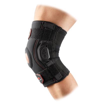 McDavid Knee Brace, Maximum Support with Polycentric Hinges & Cross Straps, Comfortable Compression & Extra Stability