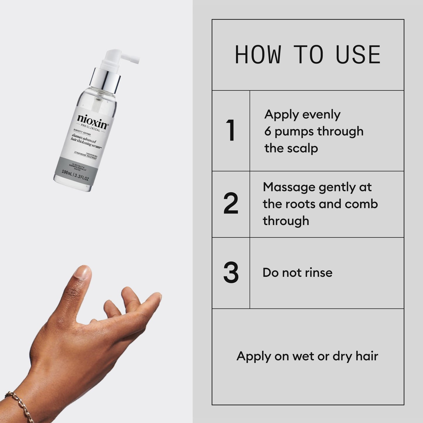 Nioxin Density Defend Diamax Advanced Hair Thickening Serum With Caffeine, Niacinamide & Panthenol For Thicker, Fuller-Looking Hair 3.38 Fl oz