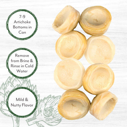 Roland Foods Medium Artichoke Bottoms, 13.75 Ounce Can, Pack of 6