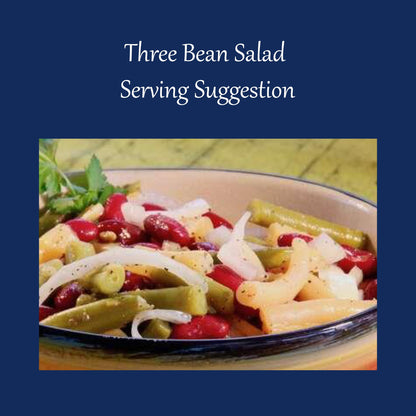 Green Giant 3 Bean Salad Bundle - 6 x 15 Oz Cans of Green Giant Three Bean Salad, Bundled with a JFS Recipe Card